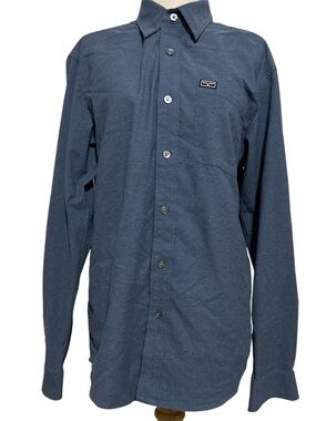 Kimes Ranch Men's Linville Long Sleeve Shirt Size M Blue